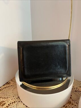 Coach Black Leather Photo/ Card Case Wallet